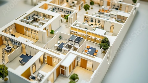 urban office complex with open floor plans and smart architecture 