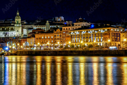 getxo (spain) at night