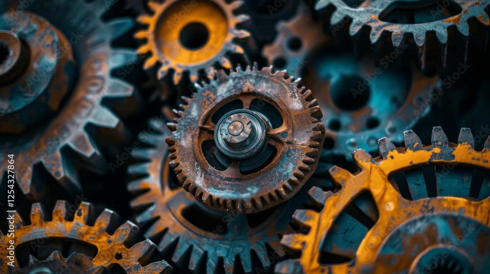 A series of interconnected gears highlighting the synchronized and selfgoverning nature of DAOs. A series of interconnected gears highlighting the synchronized and selfgoverning nature of DAOs.