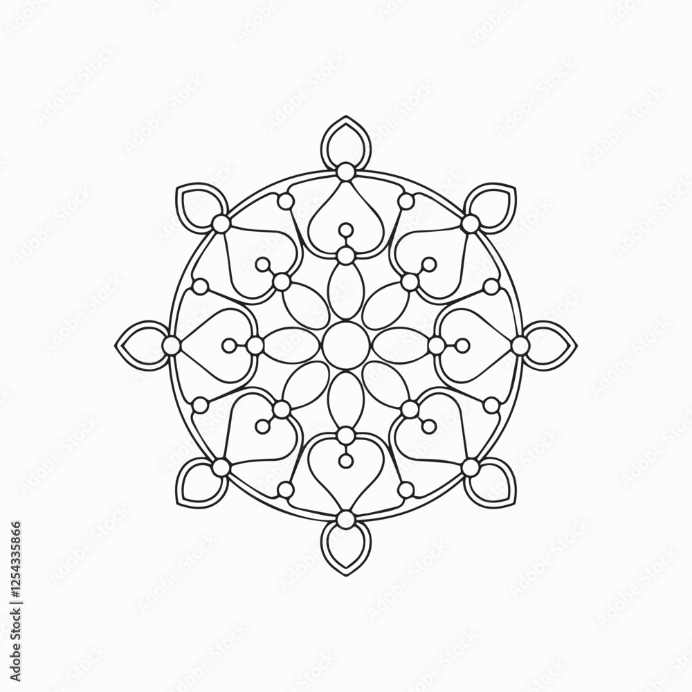 Fototapeta premium abstract floral ornament