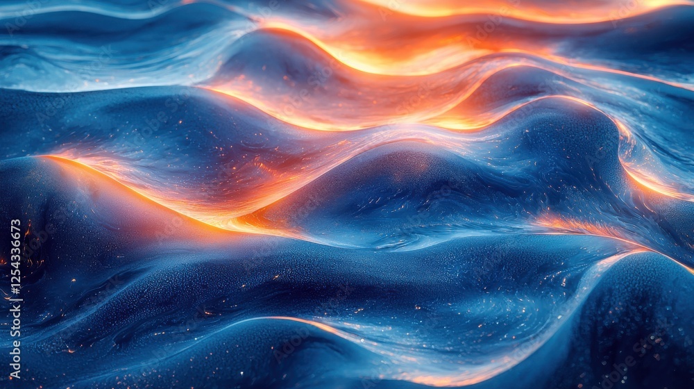 Abstract Liquid Landscape with Vibrant Colors Abstract Liquid Landscape with Vibrant Colors