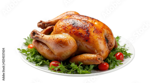 frango inteiro assado com pele perfeitamente crocante