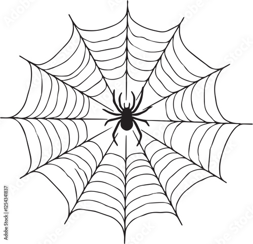 A Spider's Web of Shadows Silhouette