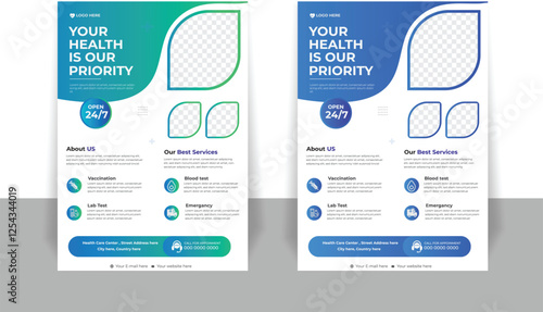 Clean Professional Medical Flyer or poster design layout
