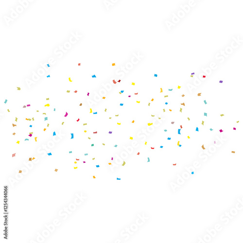 Colorful Confetti Birthday Background Illustration