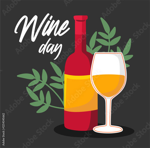 Happy national drink wine day with delicious wine