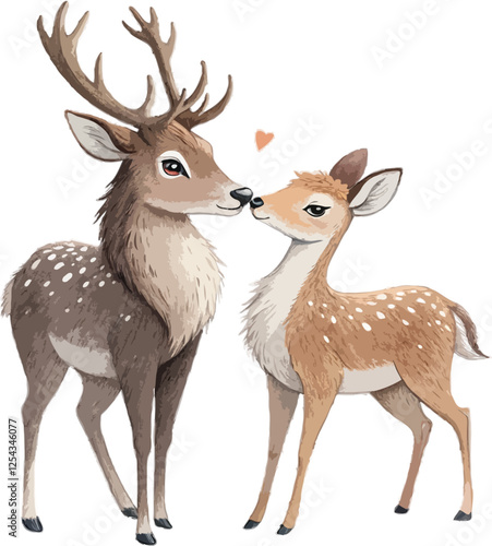 Deer Couple valentine’s day