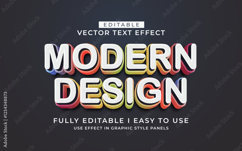 3d editable modern design text effect typography style template 3d editable modern design text effect typography style template