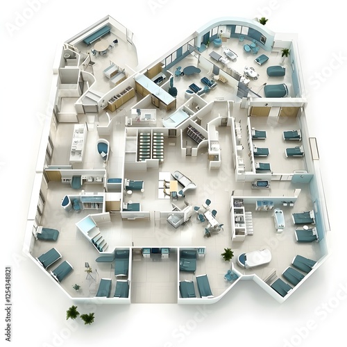 Modern Hospital Design: Floor Plan, Rooms,  Medical Equipment