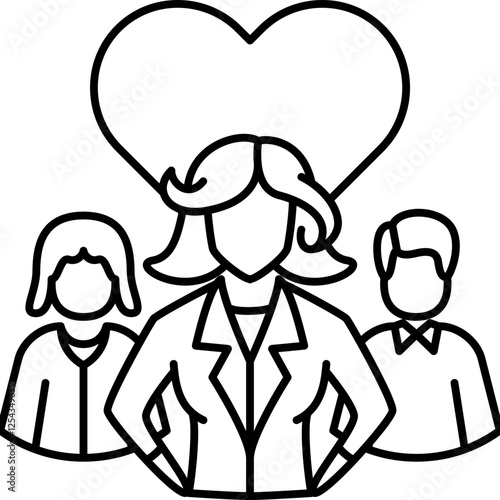 Female Leadership Icon