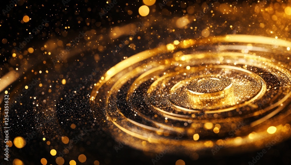 Golden Glitter Abstract Background: A Luxurious Visual Experience Golden Glitter Abstract Background: A Luxurious Visual Experience