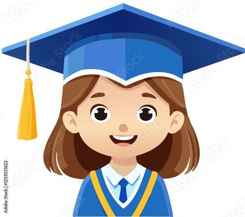 졸업, 학생, 교육, 학교, 모자, 가운, 고등학교, 디플로마, 국민, 미소, 꼬마, 젊음, 새학기, 학사모, 여자어린이, 축하,기념, 졸업 삽화, 졸업 백터