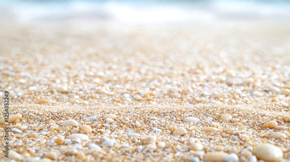 Sandy beach, ocean background, summer vacation Sandy beach, ocean background, summer vacation