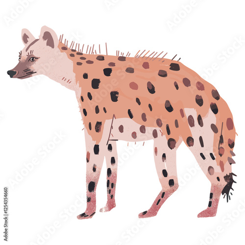 Cute hyena illustration wildlife animal kangaroo vector