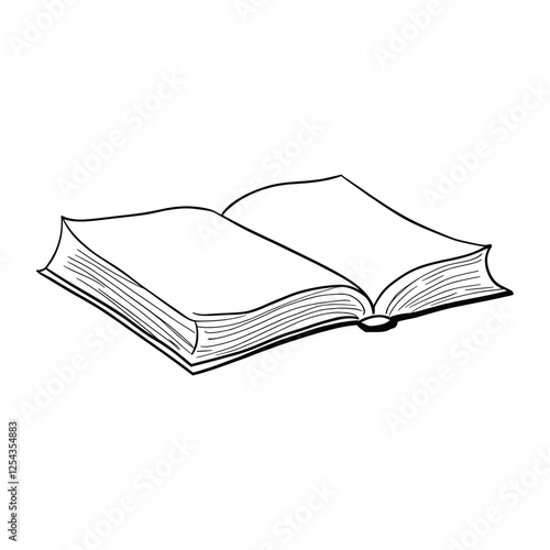 Open Book drawing book art vector