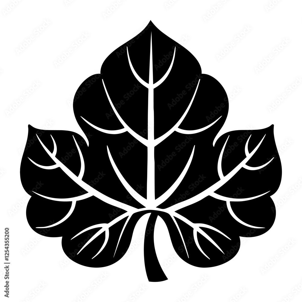 An ivy leaf icon illustration simple plant vector An ivy leaf icon illustration simple plant vector