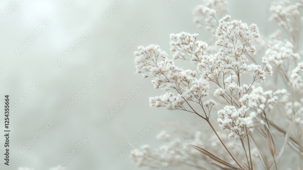 Winter's Whisper: Delicate Frost-Kissed Flowers Winter's Whisper: Delicate Frost-Kissed Flowers