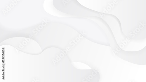 Background white luxury design layered object