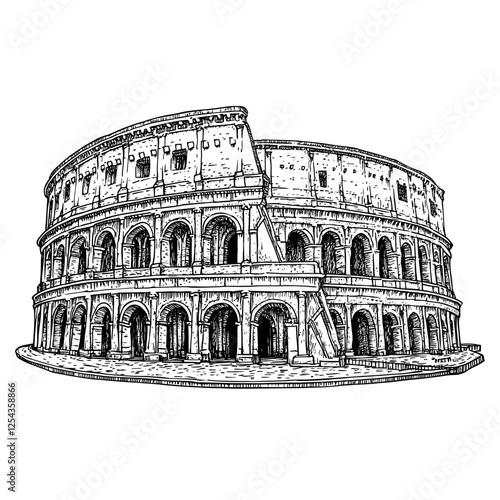 Colosseum colosseum architecture landmark vector