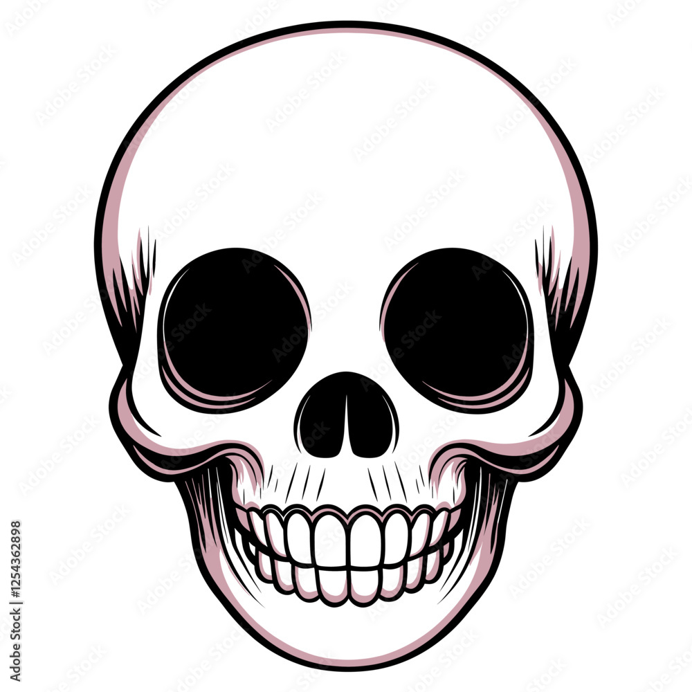 Fototapeta premium Skull art graphic design vector