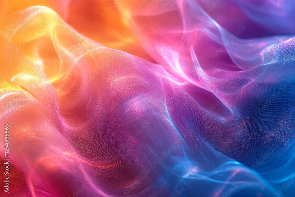 Abstract colorful light waves with a glowing effect Abstract colorful light waves with a glowing effect
