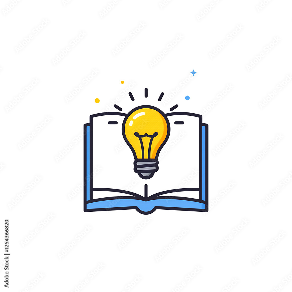 Bright Idea Shining from Book Opens Doors to Knowledge and Learning Bright Idea Shining from Book Opens Doors to Knowledge and Learning