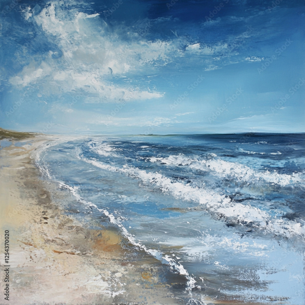 Fototapeta premium waves on the beach