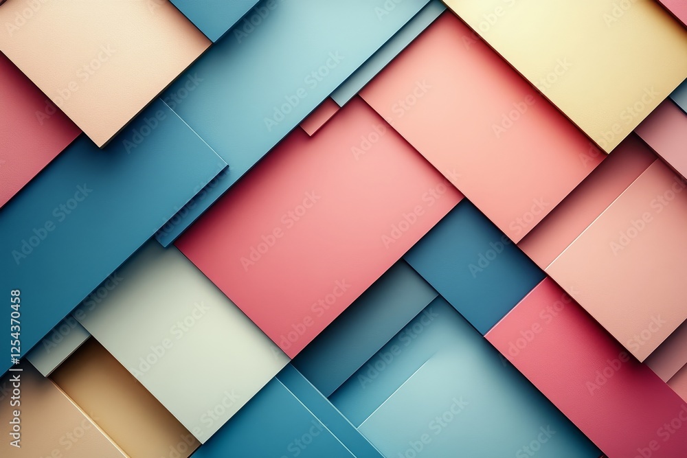 Colorful pastel geometric background with diagonal shapes and color blocks in pink, blue, green, teal, beige, and white, perfect for presentation design. Colorful pastel geometric background with diagonal shapes and color blocks in pink, blue, green, teal, beige, and white, perfect for presentation design.
