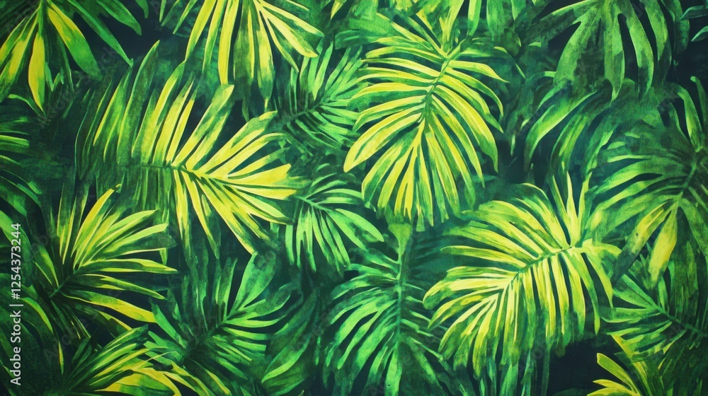 Tropical forest photography capturing the close-up beauty of lush greenery Tropical forest photography capturing the close-up beauty of lush greenery