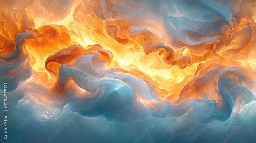 Abstract Colorful Celestial Landscape Abstract Colorful Celestial Landscape