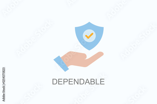 Dependable Icon Or Logo Isolated Illustration