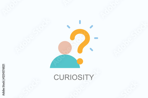 Curiosity Icon Or Logo Isolated Illustration