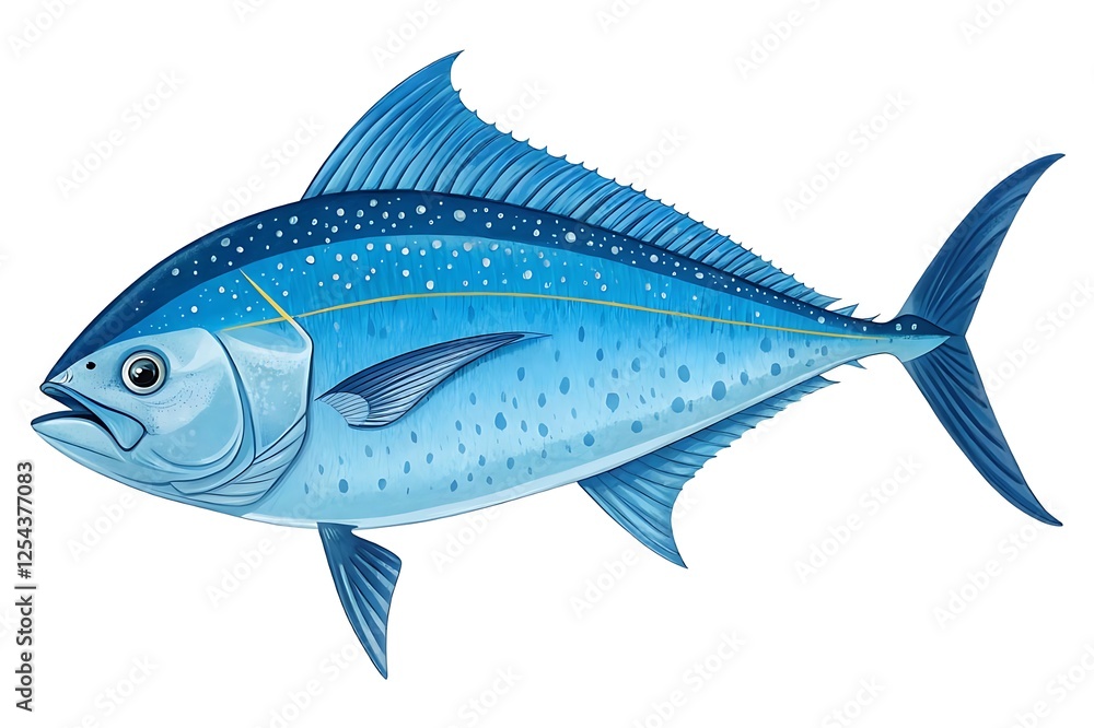 Naklejka premium fish on a white background