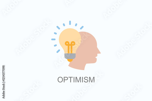 Optimism Icon Or Logo Isolated Illustration