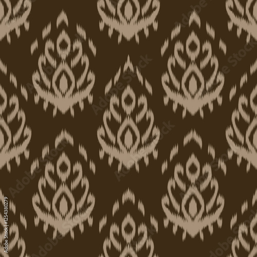 Geometric ethnic oriental ikat pattern traditional Design for background,carpet,wallpaper,clothing,wrapping,Batik,fabric,Vector illustration.embroidery style