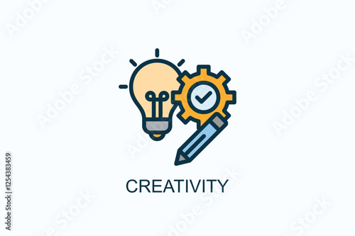 Creativity Icon Or Logo Isolated Illustration