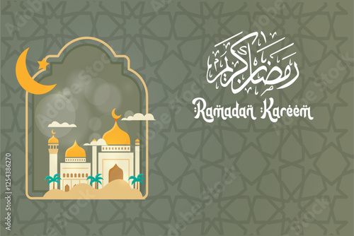 Vector ramadan kareem islamic festival poster background design vector