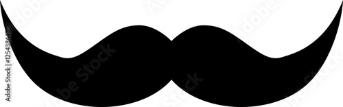 Black mustache illustration
