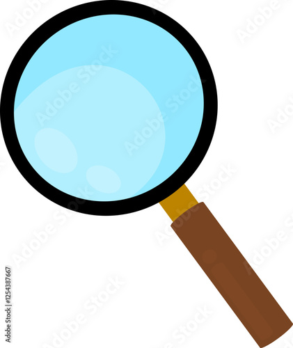 Magnifying glass illustration