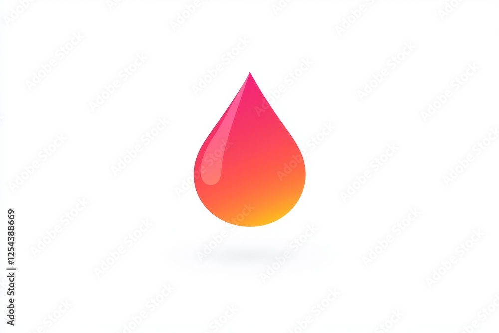 Vibrant, gradient-filled, drop icon. Vibrant, gradient-filled, drop icon.