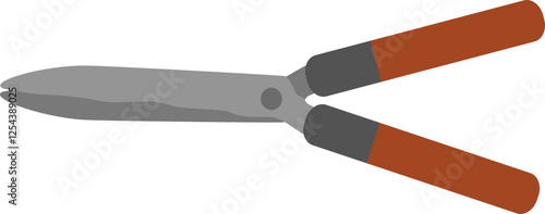 Stylized Illustration of Hair Cutting Scissors