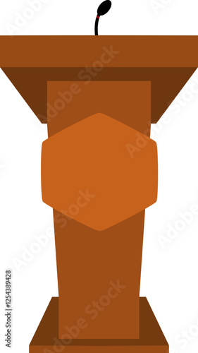 Wooden Pulpit Illustration