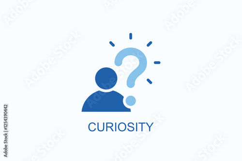 Curiosity Icon Or Logo Isolated Illustration
