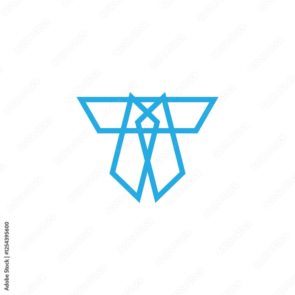 letters mt linked lines simple geometric wire logo vector letters mt linked lines simple geometric wire logo vector