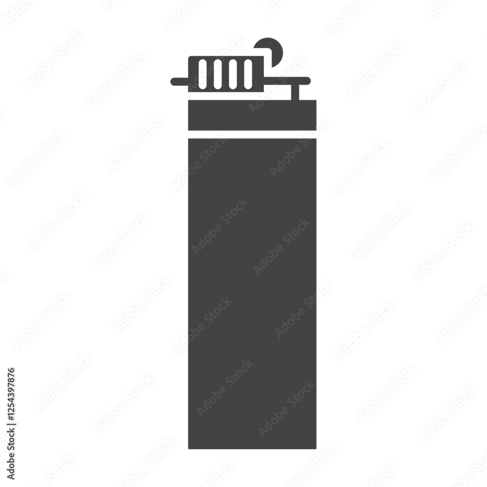 no lighter icon simple filled symbol vector no lighter icon simple filled symbol vector