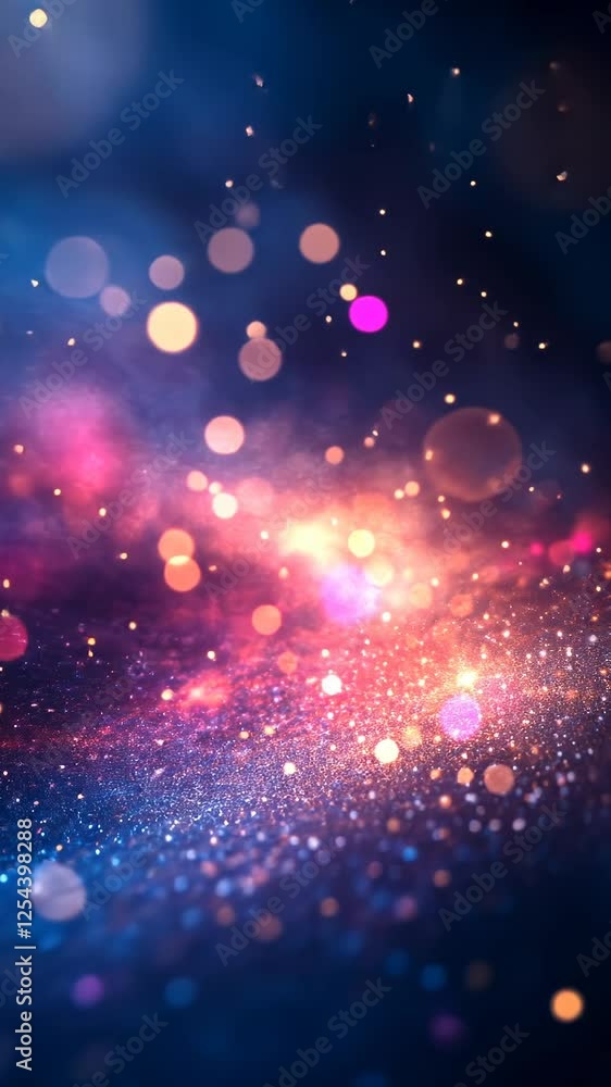 Festive bokeh lights sparkle; abstract background Festive bokeh lights sparkle; abstract background