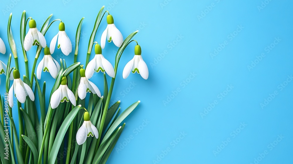 Elegant Bouquet of Pure White Flowers Set Against a Soft Blue Background Creating a Fresh and Tranquil Atmosphere Perfect for Celebrating Love and Beauty in Nature and Life Elegant Bouquet of Pure White Flowers Set Against a Soft Blue Background Creating a Fresh and Tranquil Atmosphere Perfect for Celebrating Love and Beauty in Nature and Life