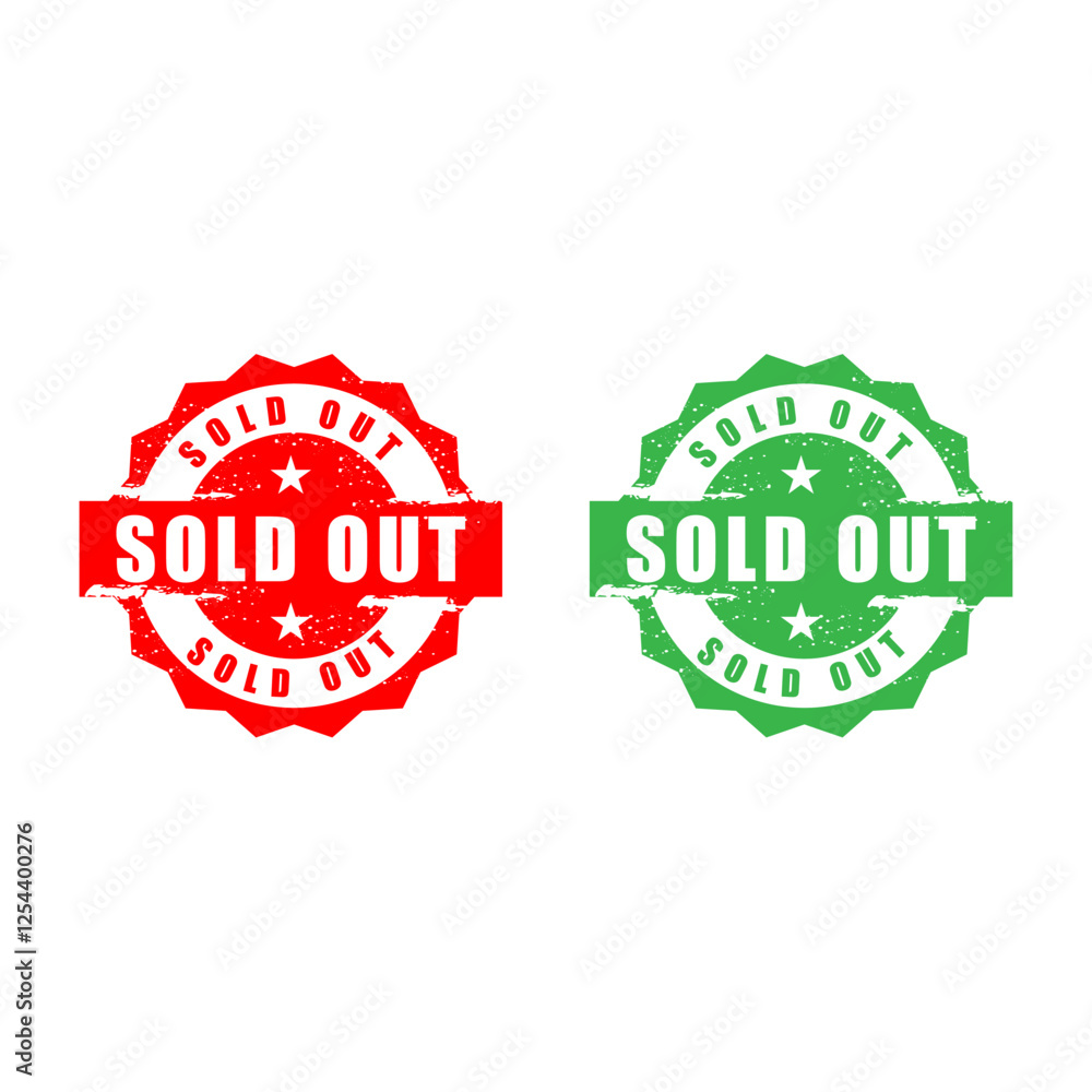 Obraz premium Sold out sign label stamp, Sold out square grunge sign