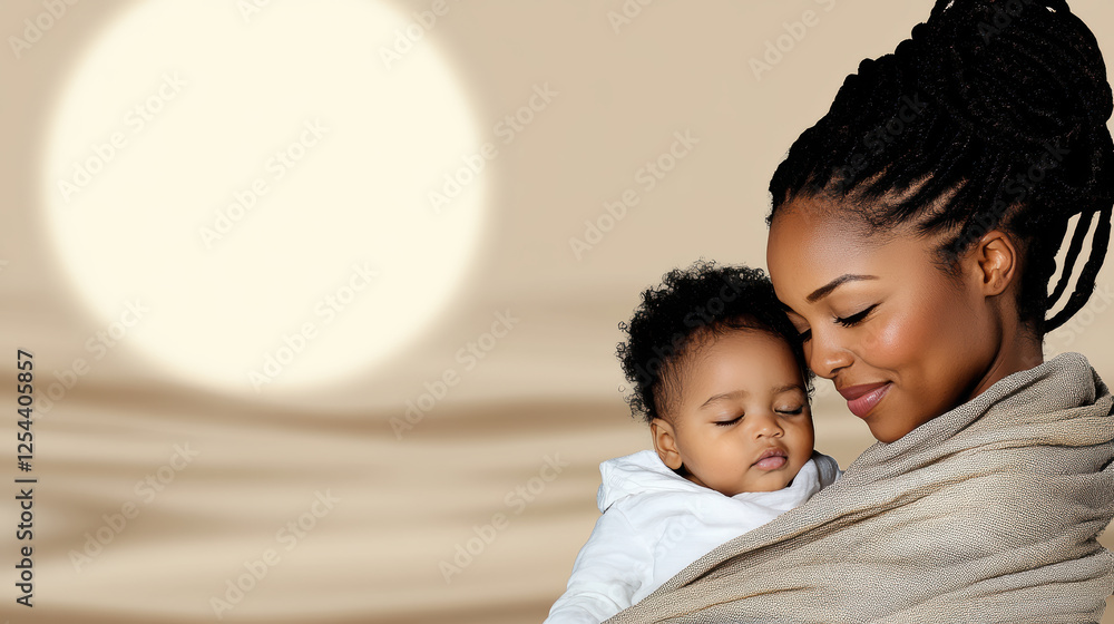 mother lovingly holds her baby, sharing tender moment together mother lovingly holds her baby, sharing tender moment together