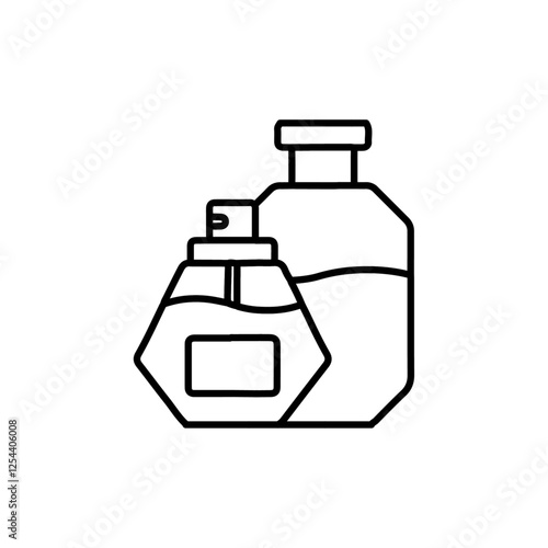 perfume icon simple filled symbol vector